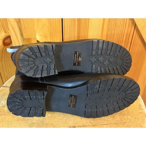 Gap Leather Black Buckle Moto Riding Boots Size 6 Women's nwt read - Picture 8 of 9